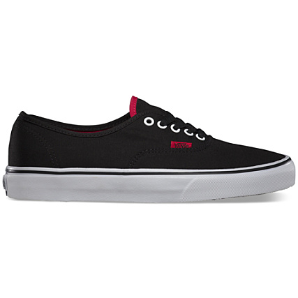 vans authentic pop black chinese red