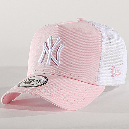 casquette ny rose pale