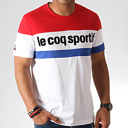 tee shirt coq sportif homme rouge