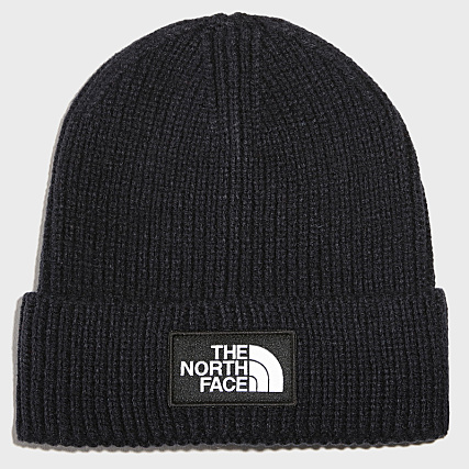 The North Face - Bonnet TNF Logo Box Cuf Bleu Marine ...